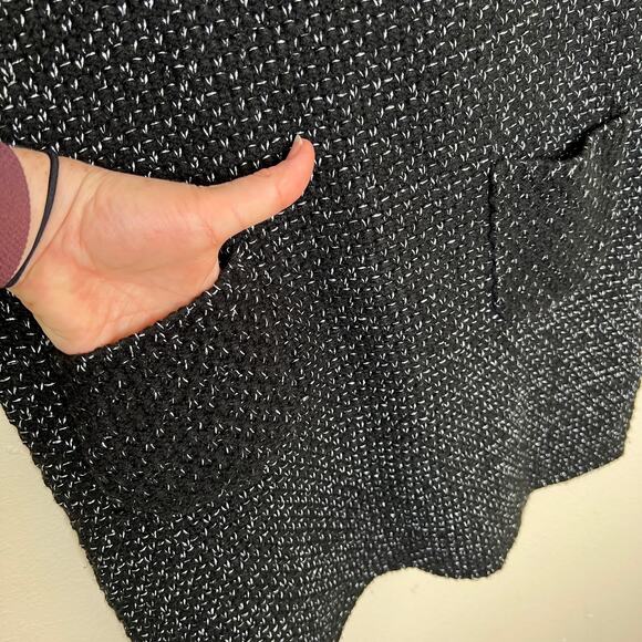 Crazy 8's Black Silver Sweater Dress XL 14 - Picture 3 of 9